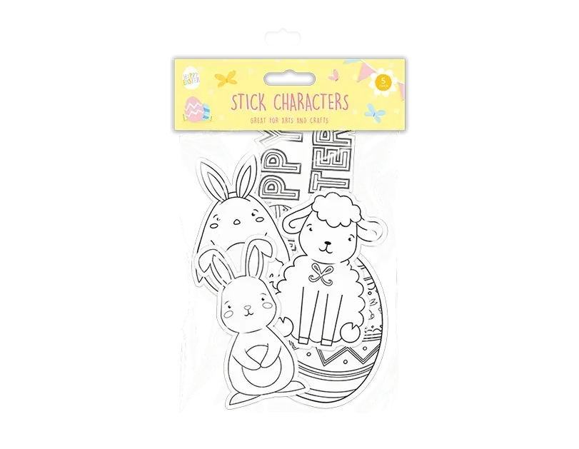 Pack of 5 Easter Stick Characters