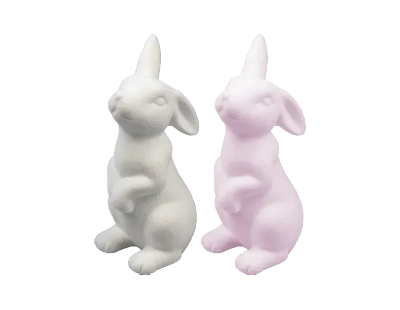 Flocked Bunny Ornament