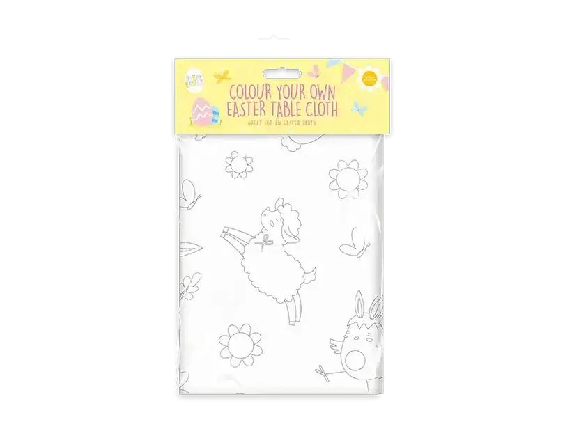 Colour Your Own Easter Table Cloth
