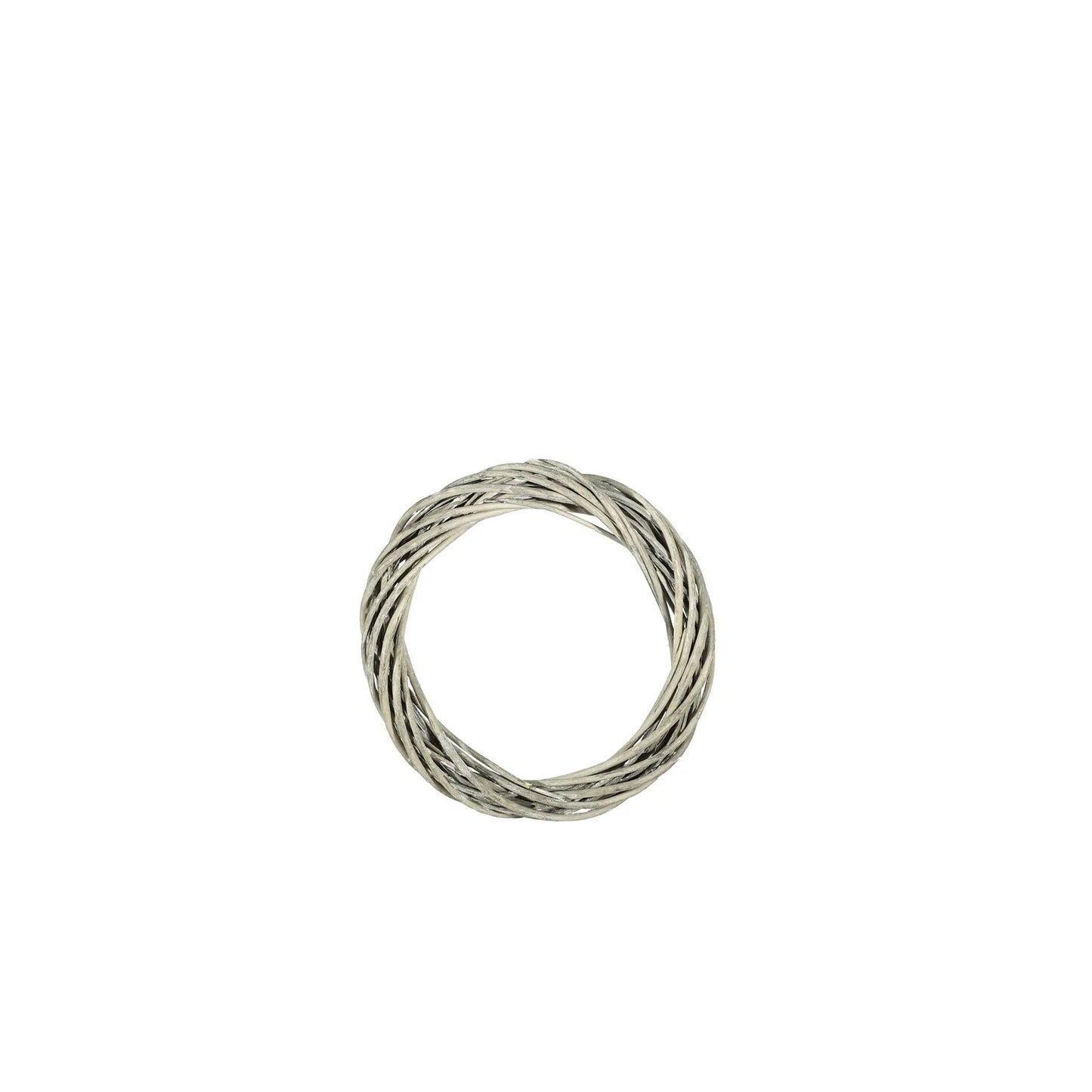 Grey Unpeeled Willow Ring with White Wash (20cm)