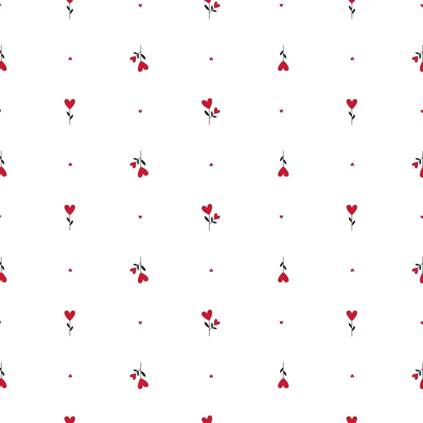 Flower Hearts Red Film (100mx80cm)
