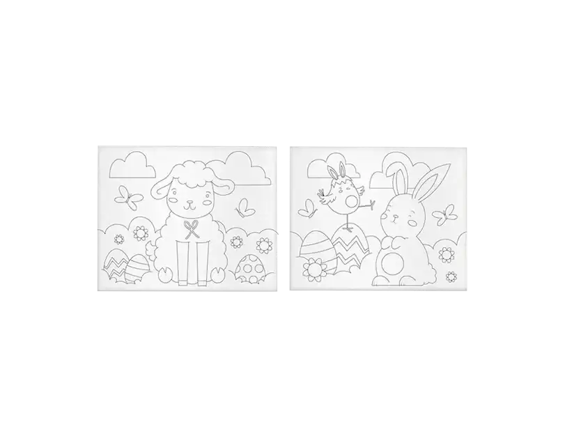 Assorted Easter Colour Your Own Canvas