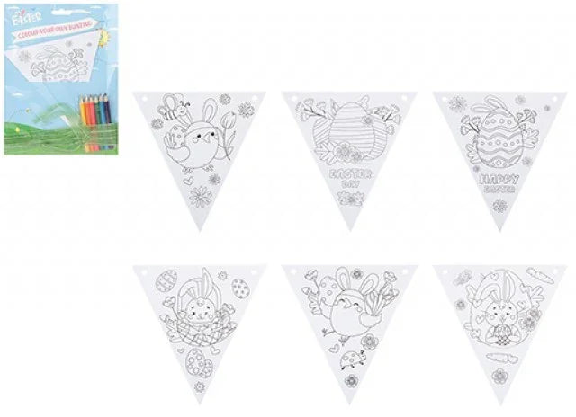 Colour Your Own Easter Bunting
