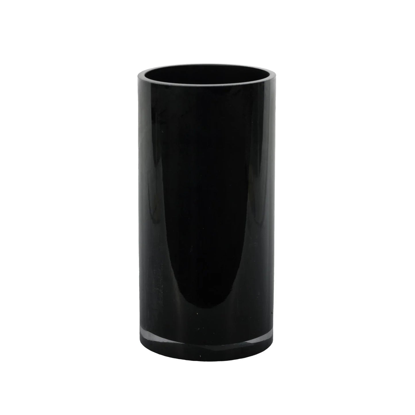 Cylinder Vase - Black Gloss - H20x10cm
