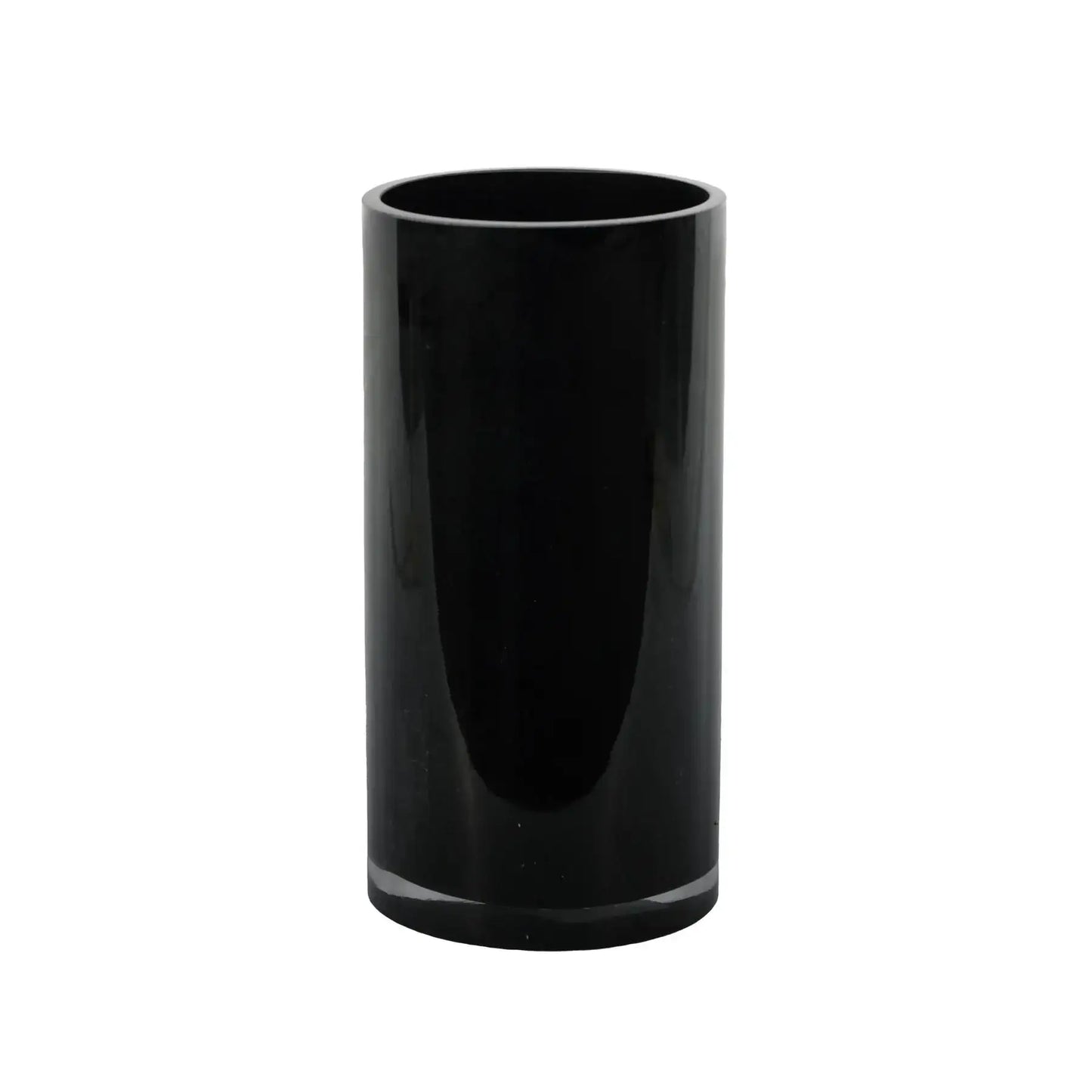 Cylinder Vase - Black Gloss - H20x10cm