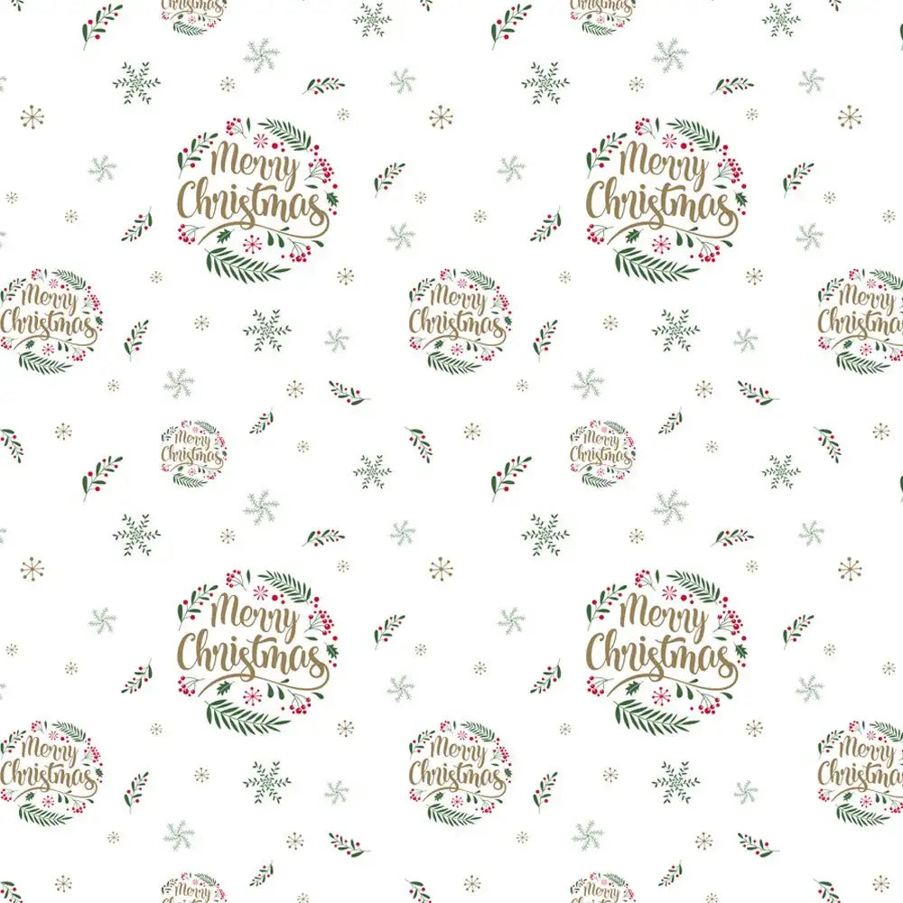 Merry Christmas Frosted Cello Film (80cm x 50cm)