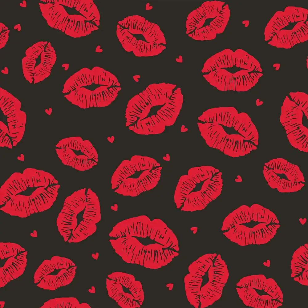 Red Lips on Dark Tinted Cello Film (80cm x 50m)
