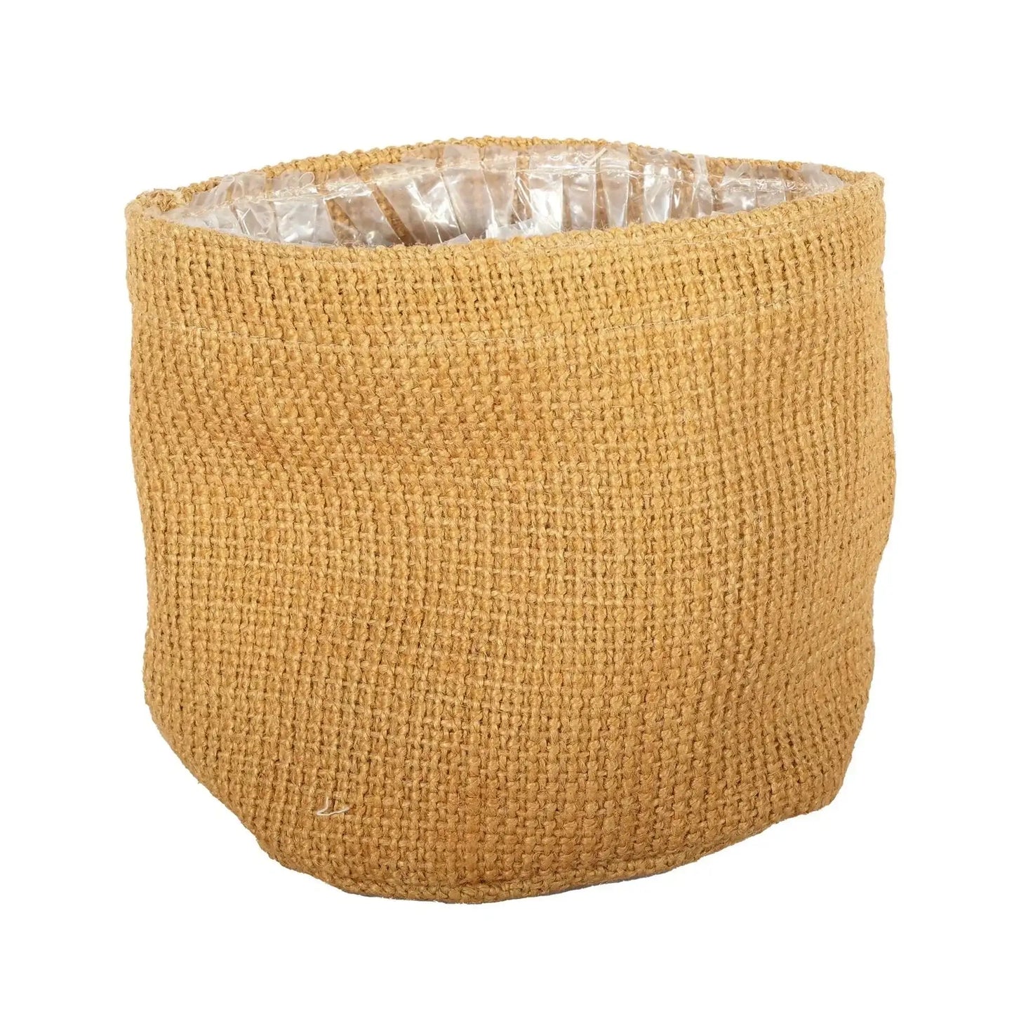 Jute Nursery Basket with Liner (18 x 18cm)
