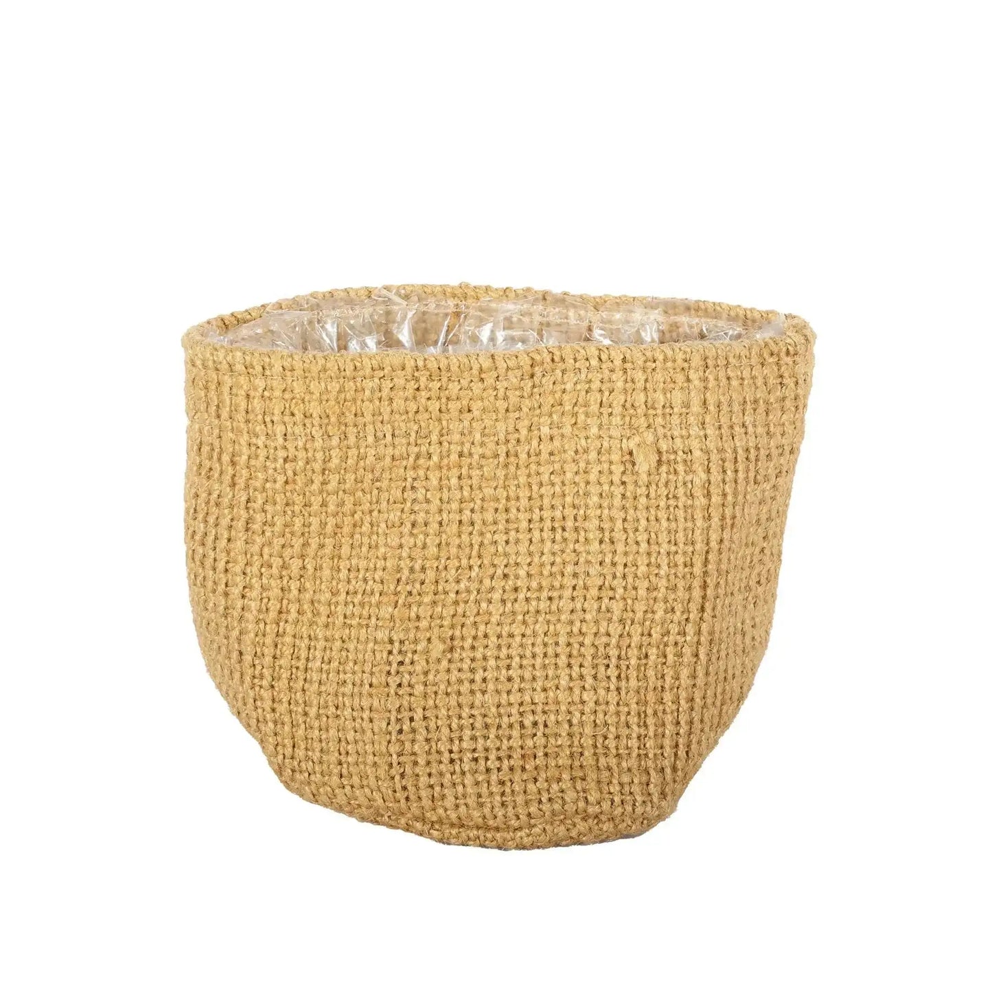 Jute Nursery Basket with Liner (12x12cm)