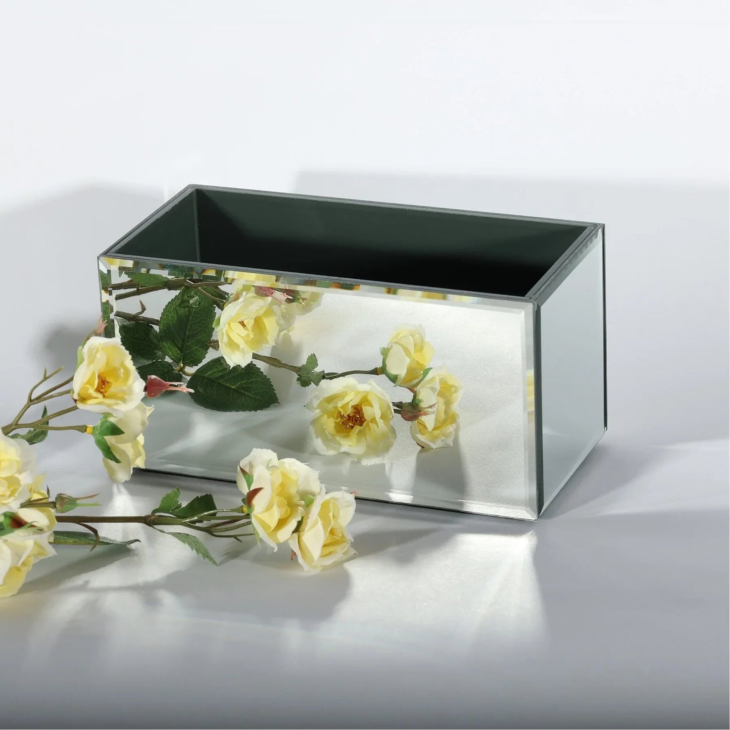 Mirror Rectangular Trough Planter (20cm L)