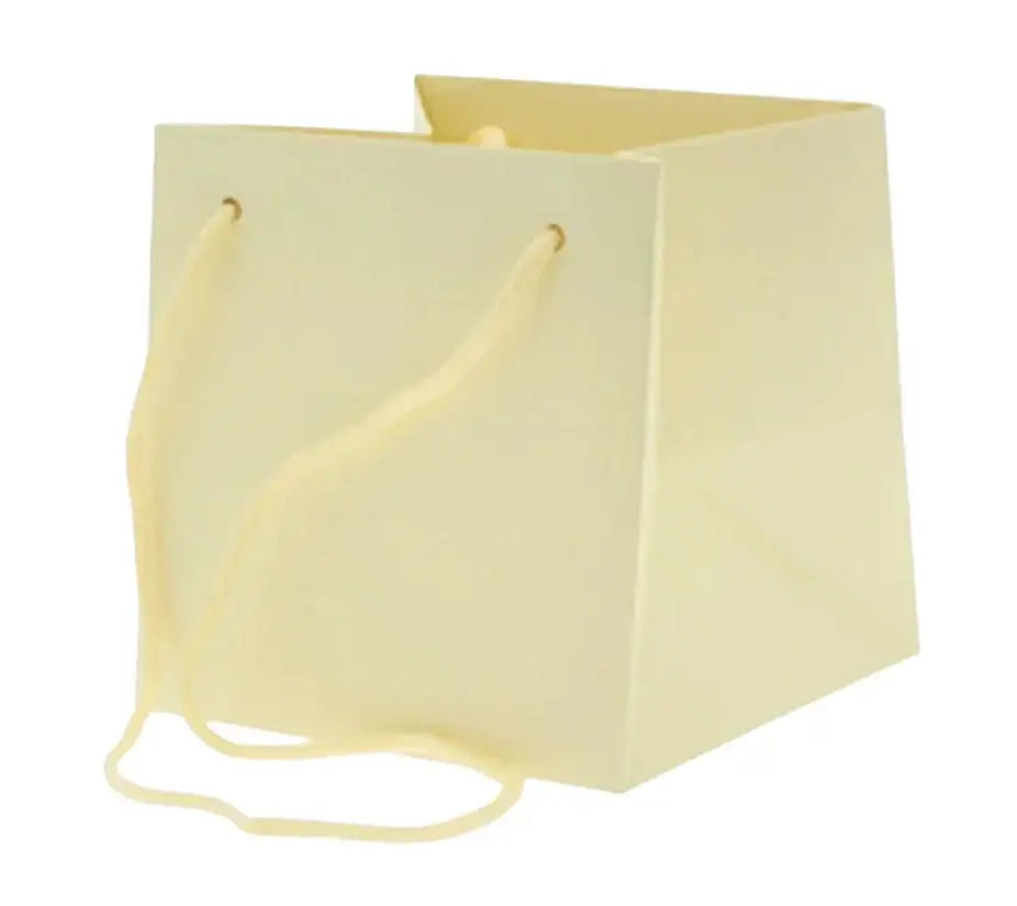 Small Ivory Hand Tie Bag