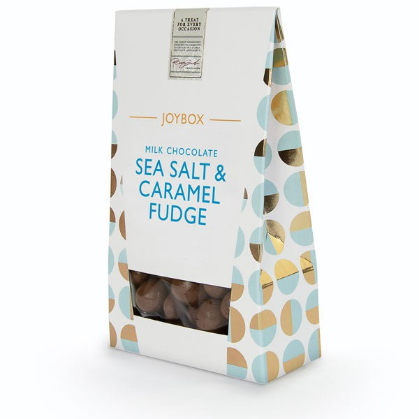Discover the Joypots Joybox - Milk Chocolate Fudge Sea Salt Caramel (150g) at Bristow Direct