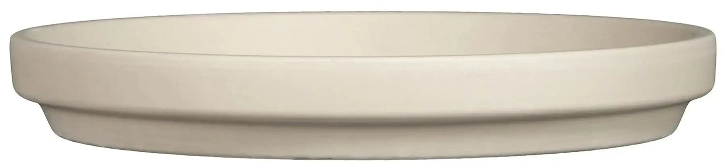 White Granite Terracotta Saucer (18.5Â x 2.5cm)