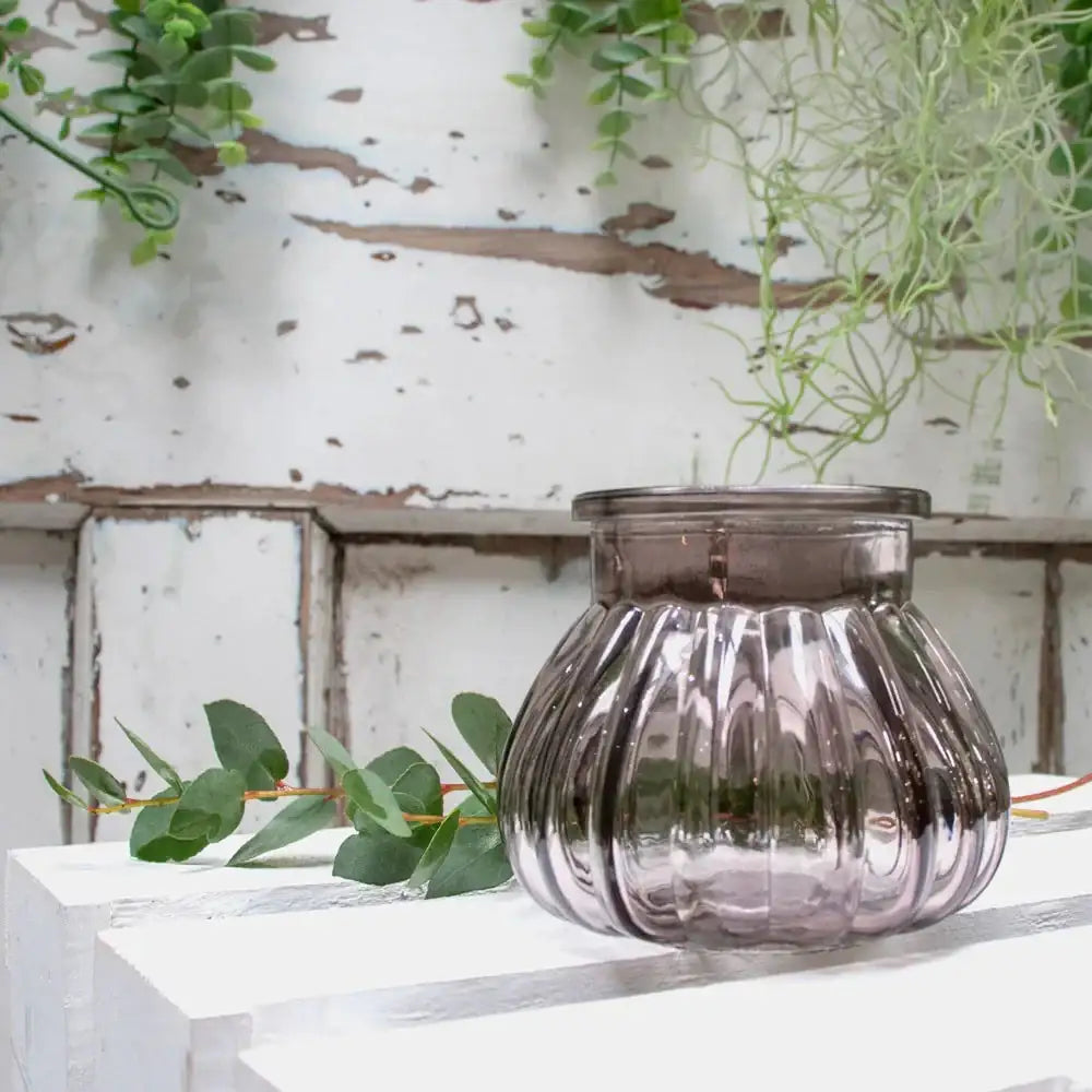 Dove Grey Veneto Bubble Jar (7.5cm x 9cm)