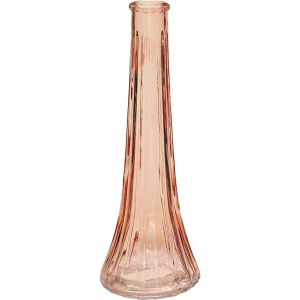 Pink Ashley Bud Glass Vase (21cm)