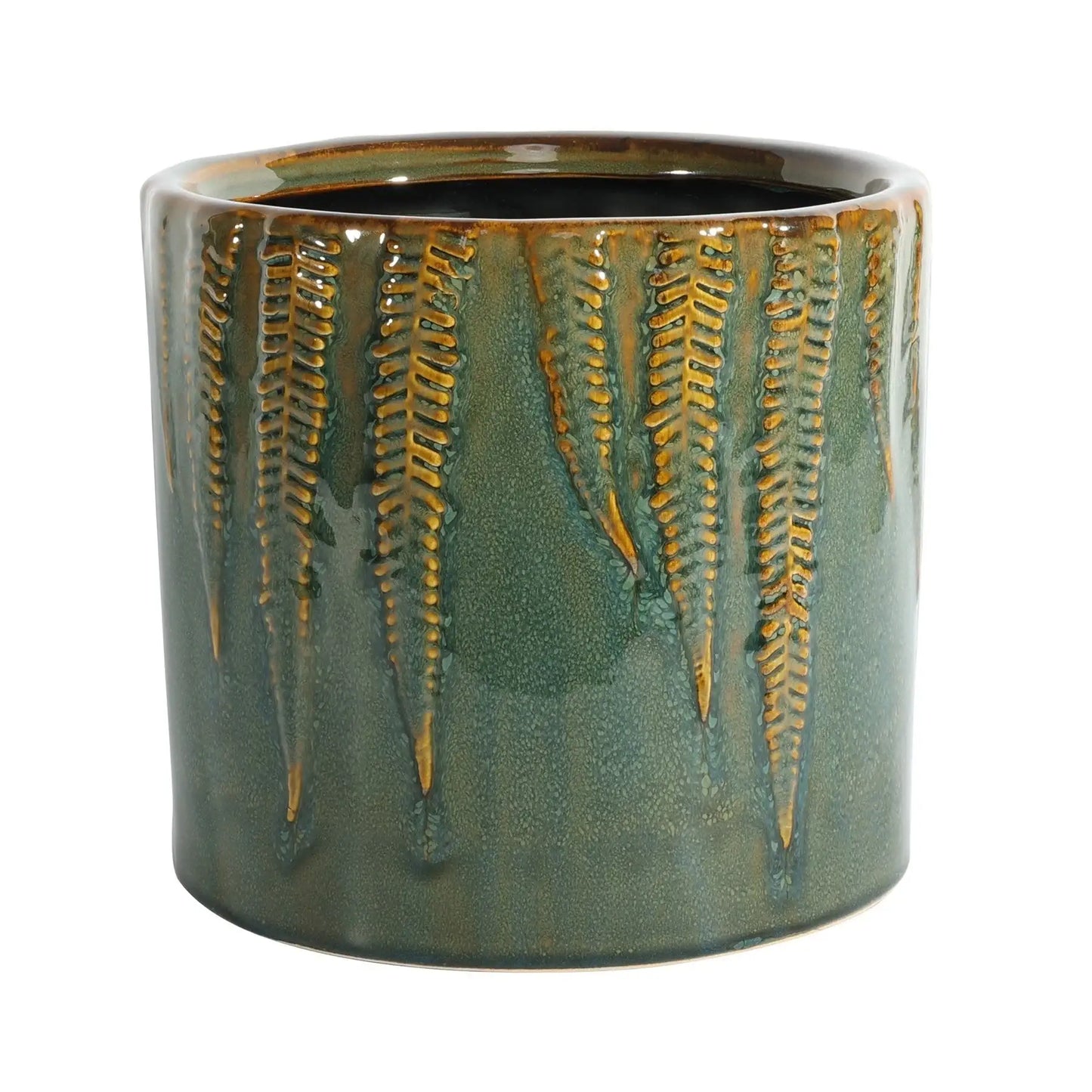 Green Fern Hortus Albany Glaze Pot (21 x 19cm)