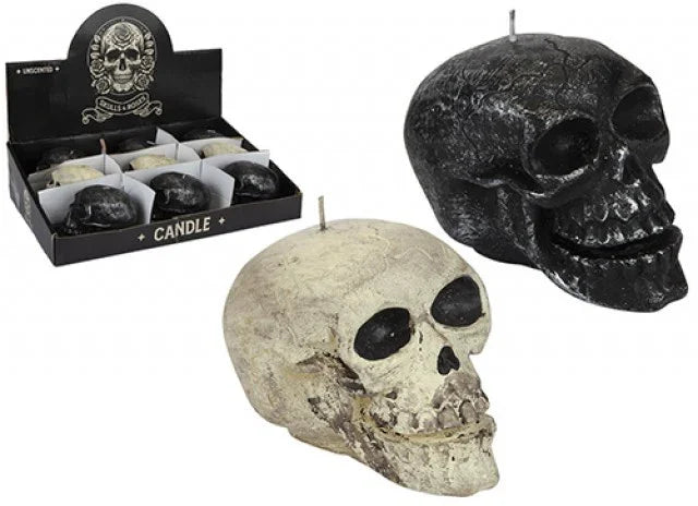 Black Skull Head Candle (10cm)