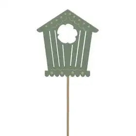 Green Birdhouse Bloomy (Pack of 10)