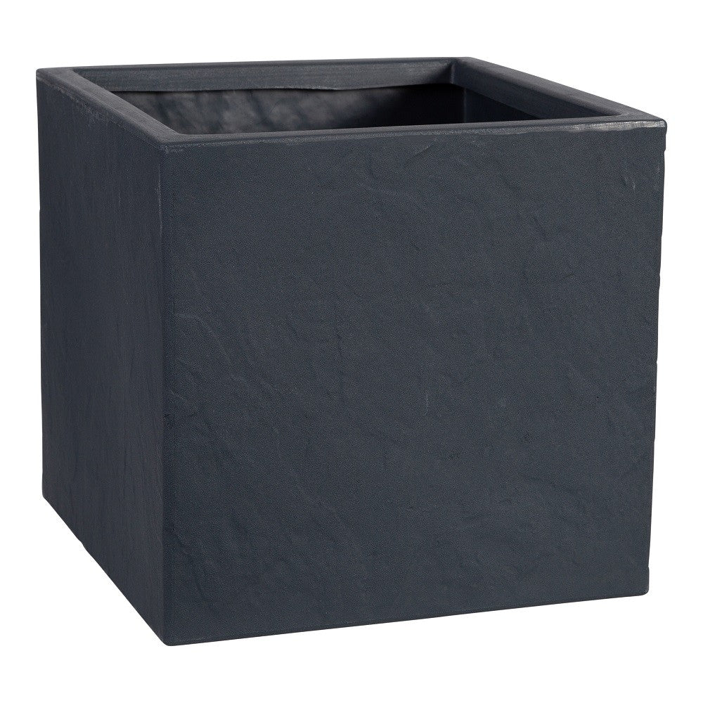 Discover the Graphite Square Riven Planter (30cm) at Bristow Direct