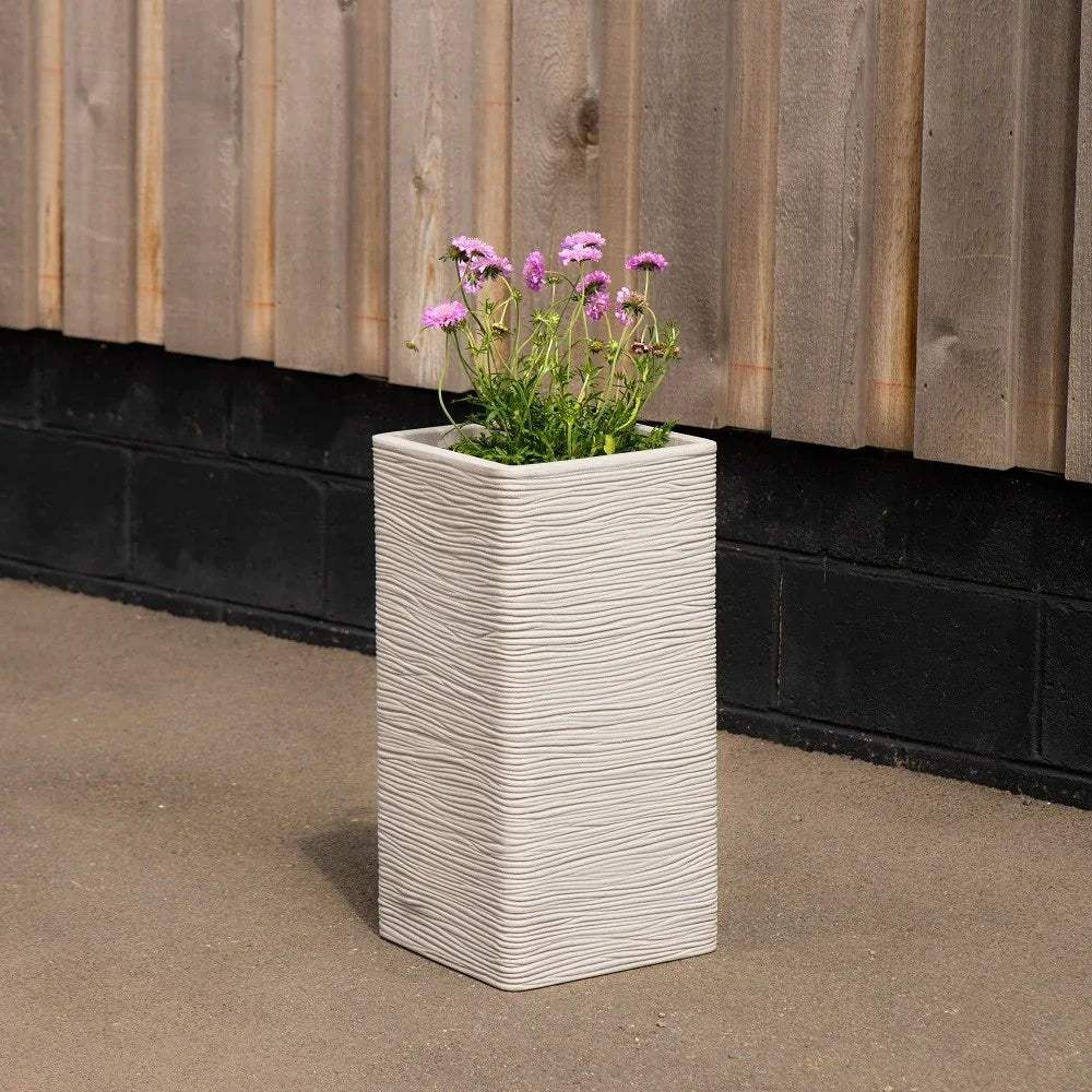 Stone Tall Square Amalfi Planter (60cm)