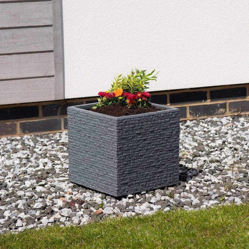 Ash Slate Effect Planter (32cm)
