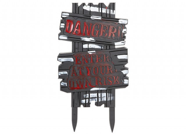 Halloween Danger Sign