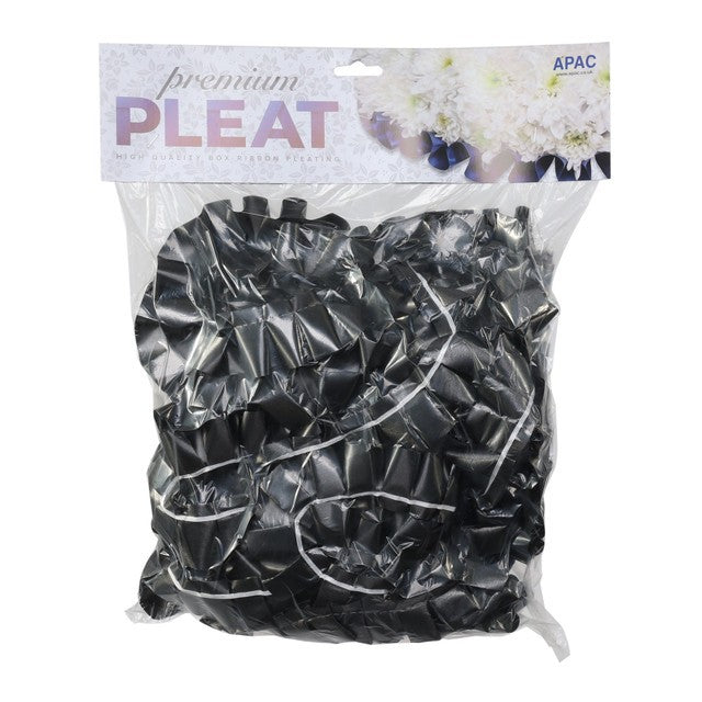 Discover the Premium Black Pleat Ribbon (50mm x 30m) at Bristow Direct
