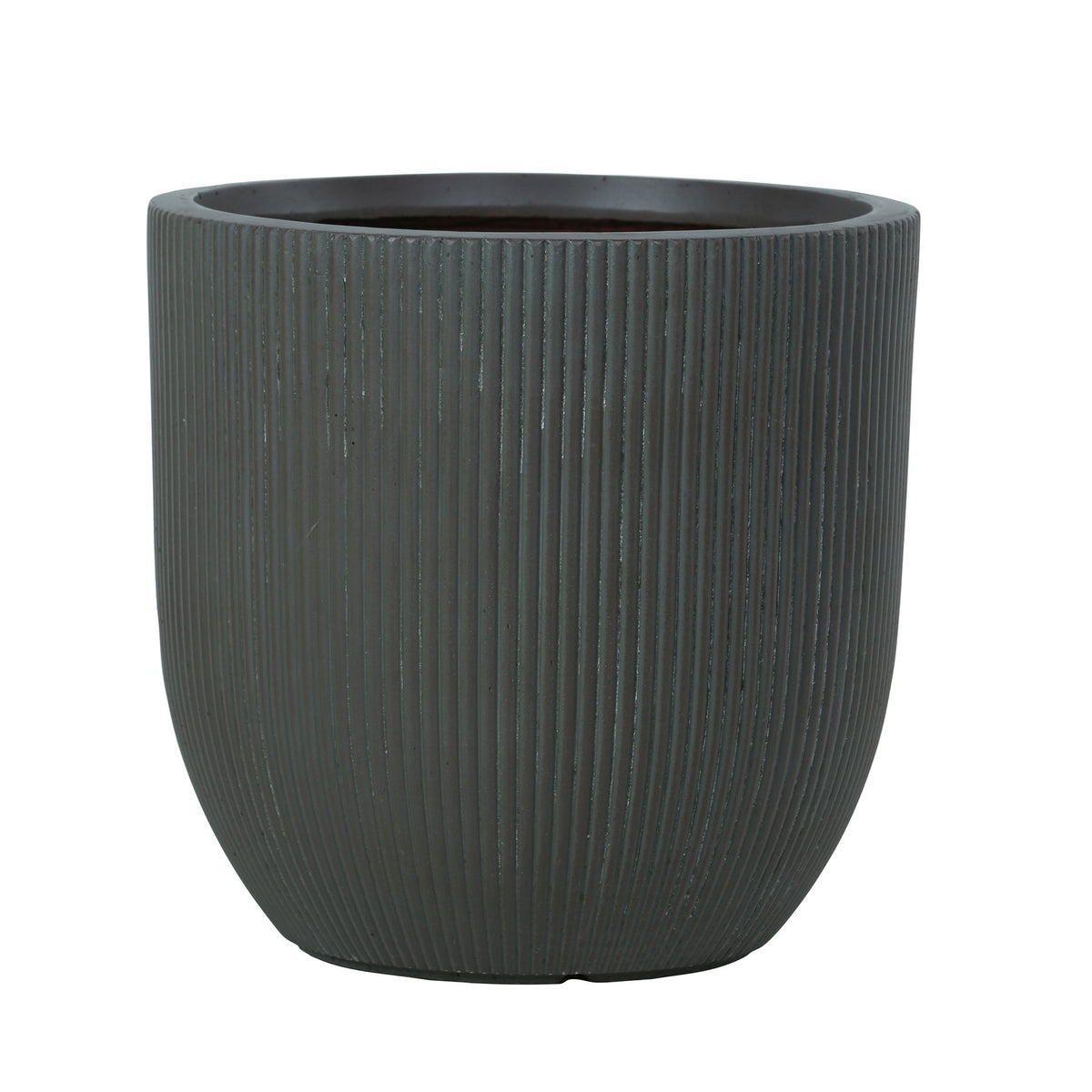 Discover the 3 Hortus Outdoor Ribbed Frost Proof Grey Planters at Bristow Direct