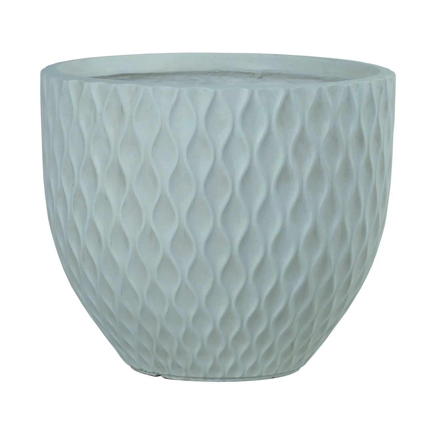 Discover the 4 Hortus Outdoor Embossed Diamond Light Grey Planters at Bristow Direct