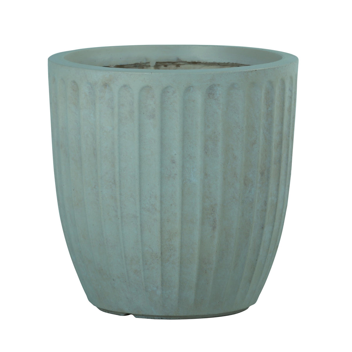 Discover the 3 Hortus Outdoor Ribbed Grey Green Planters at Bristow Direct