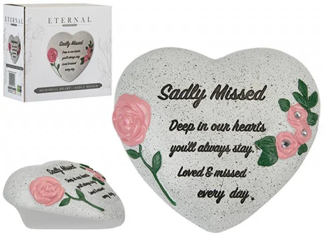 Sadly Missed Memorial Heart