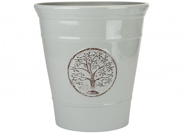 Discover the Grey Deluxe Plastic Planter (30cm) at Bristow Direct
