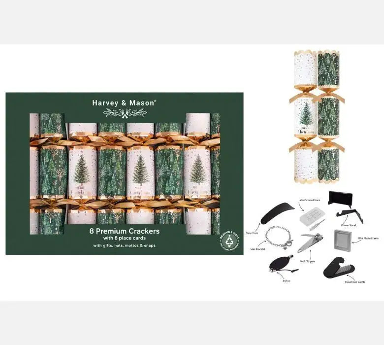 8 Premium Green Tree Crackers (12.5Inch)