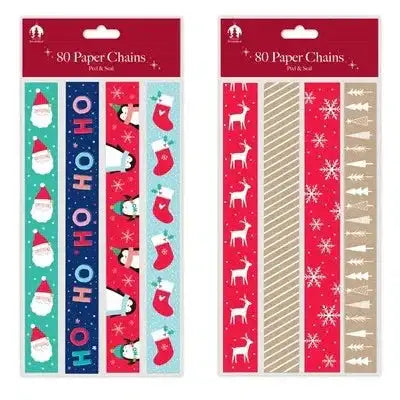 Christmas Printed Paper Chains (Pack of 80)