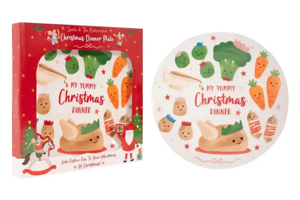 Santa and The Nutcracker Kids Dinner Plate
