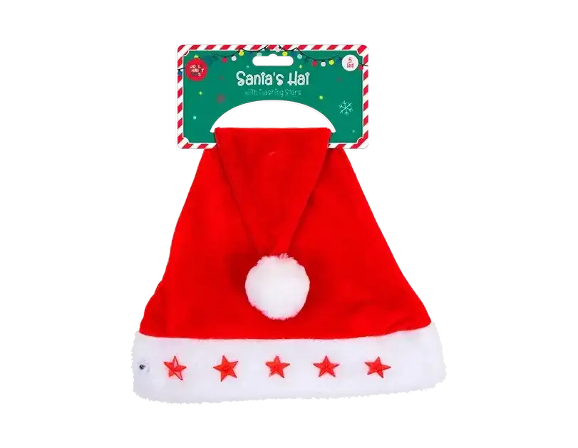 Red Flashing Santa Hat