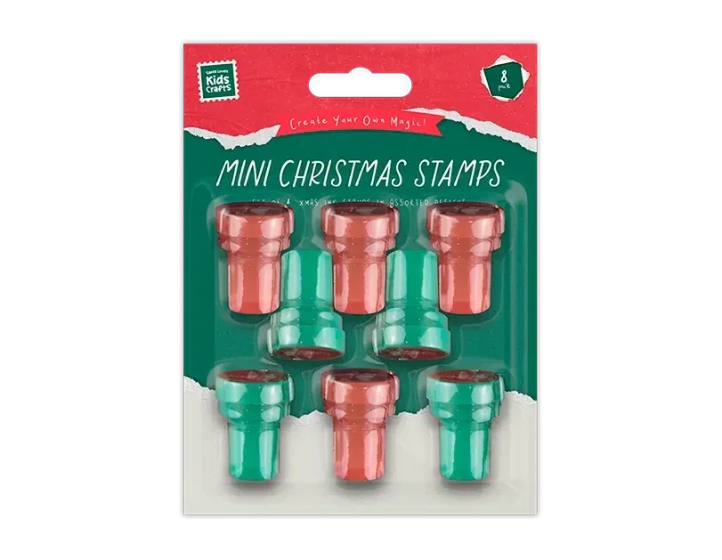 Mini Christmas Stamps (Pack of 8)