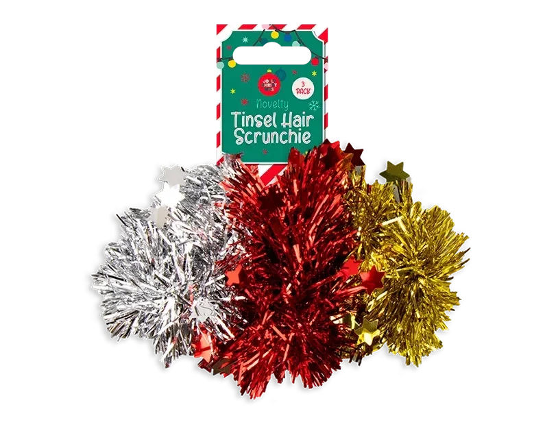 Tinsel Hair Scrunchies (Pack of 3)