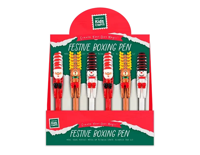Festive Characters Boxing Pen