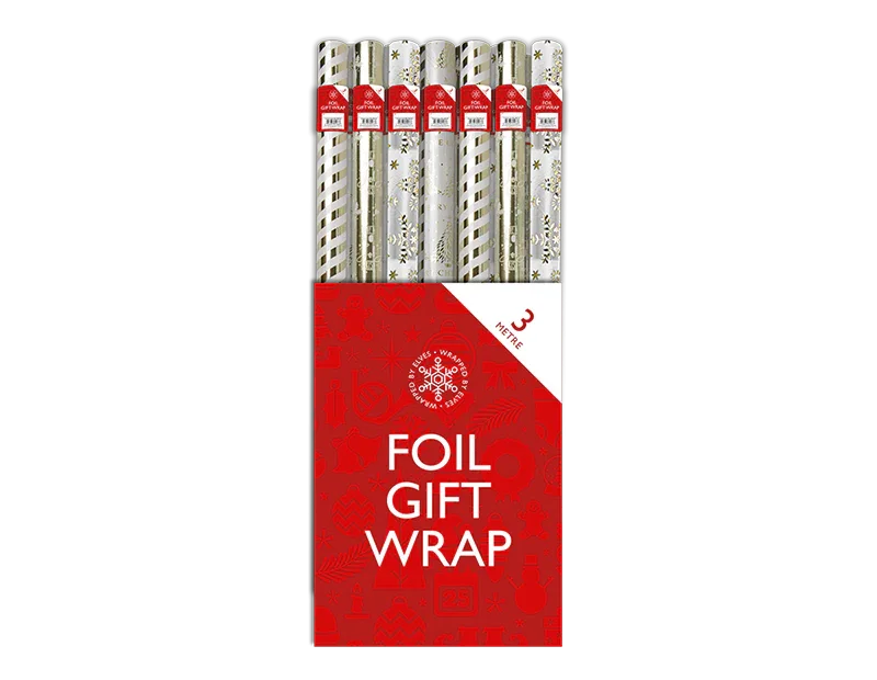 Christmas Foil Wrapping Paper (Assorted)
