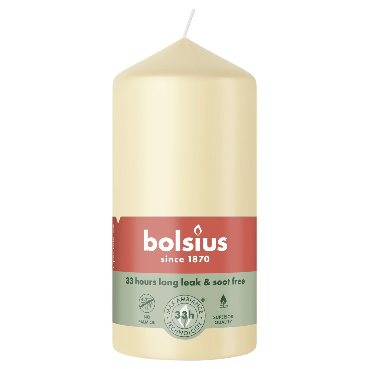 Discover the Bolsius Beige Essentials Pillar Candle (120mm) at Bristow Direct
