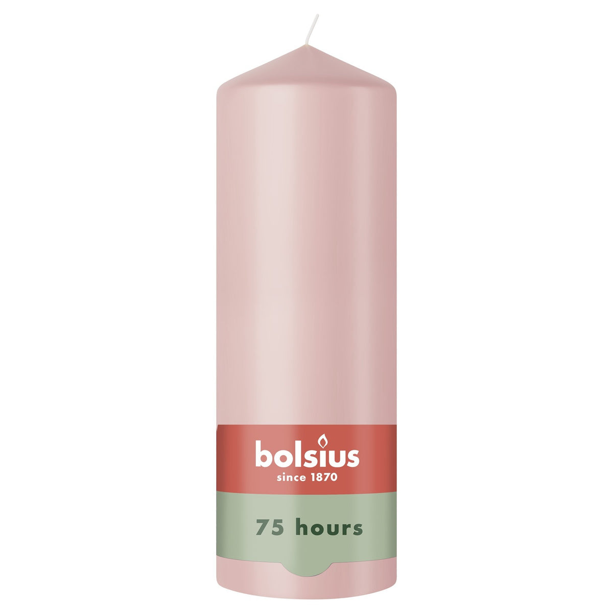 Discover the Bolsius Misty Pink Essentials Pillar Candle (200mm) at Bristow Direct