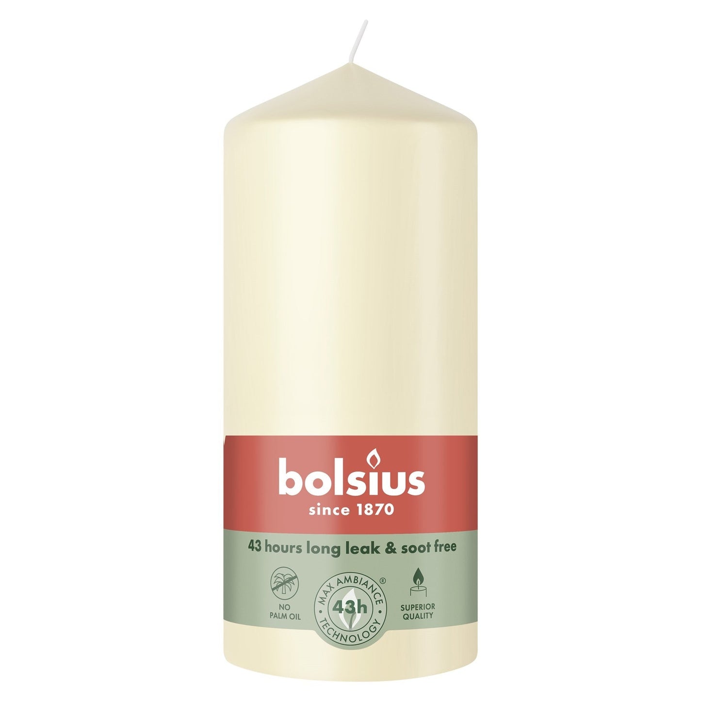 Discover the Soft Pearl Bolsius Pillar Candle (130 x 68mm) at Bristow Direct