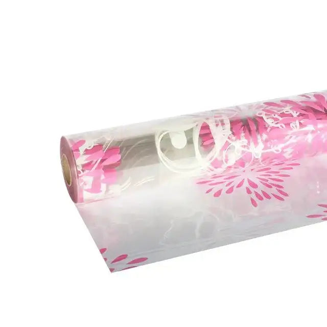 White and Pink Starburst Film (80cm x 100m)