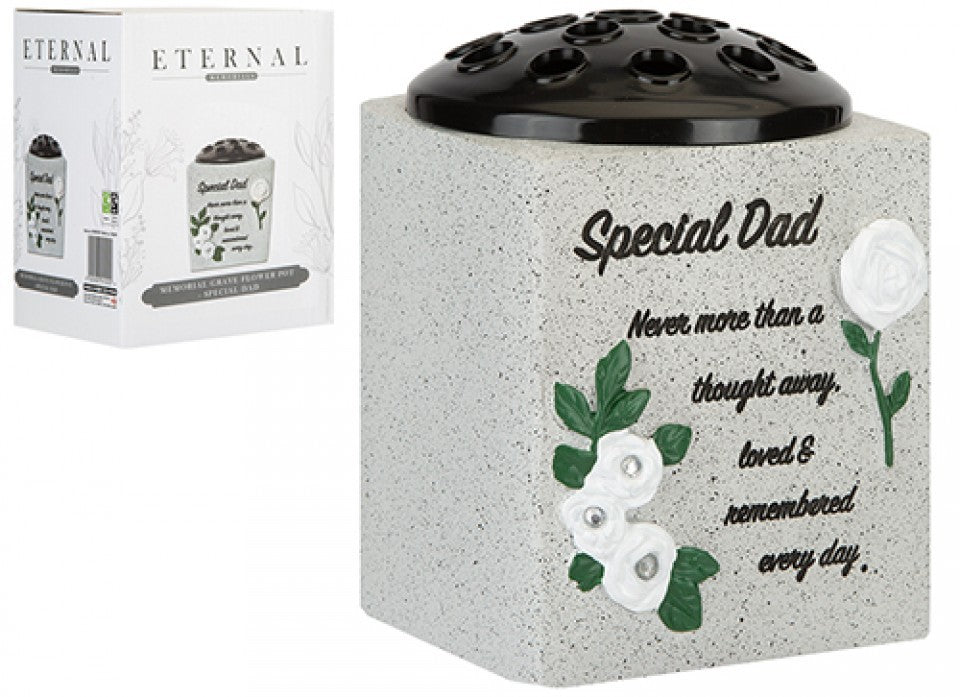 Discover the Memorial Grave Flower Pot Dad at Bristow Direct