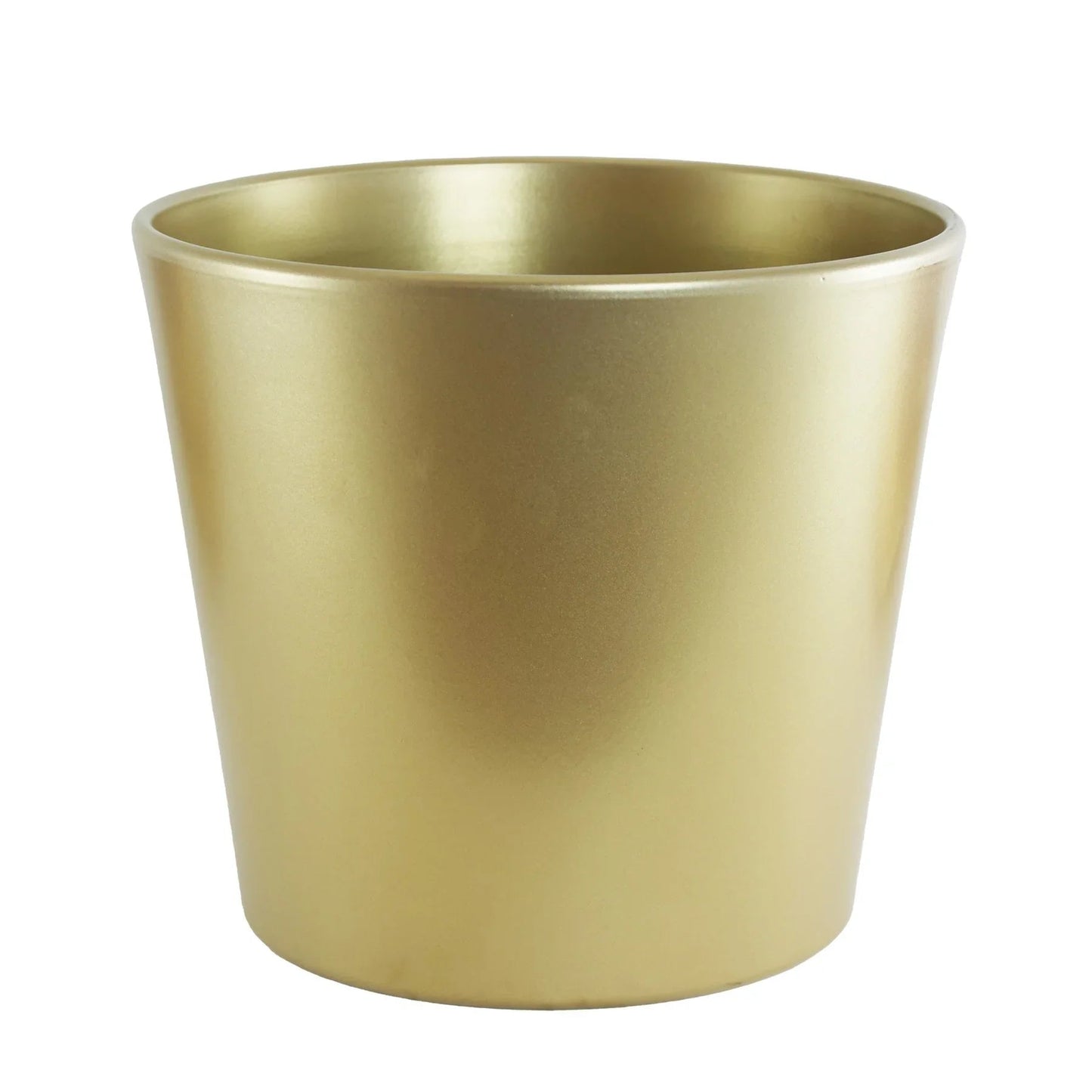 Discover the Gold Matt Finish Ceramic Pot (23cm) at Bristow Direct