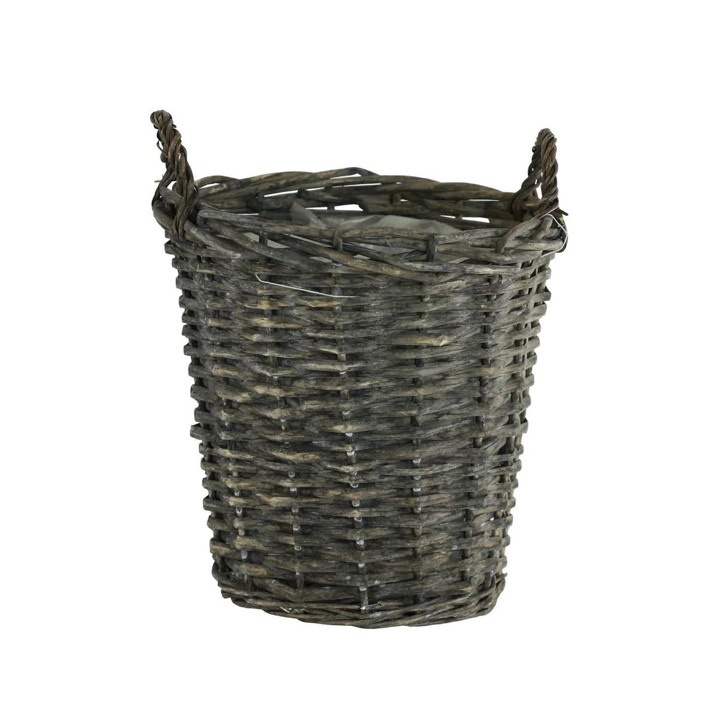 Discover the Grey Wicker Basket with Liner (23cm) at Bristow Direct