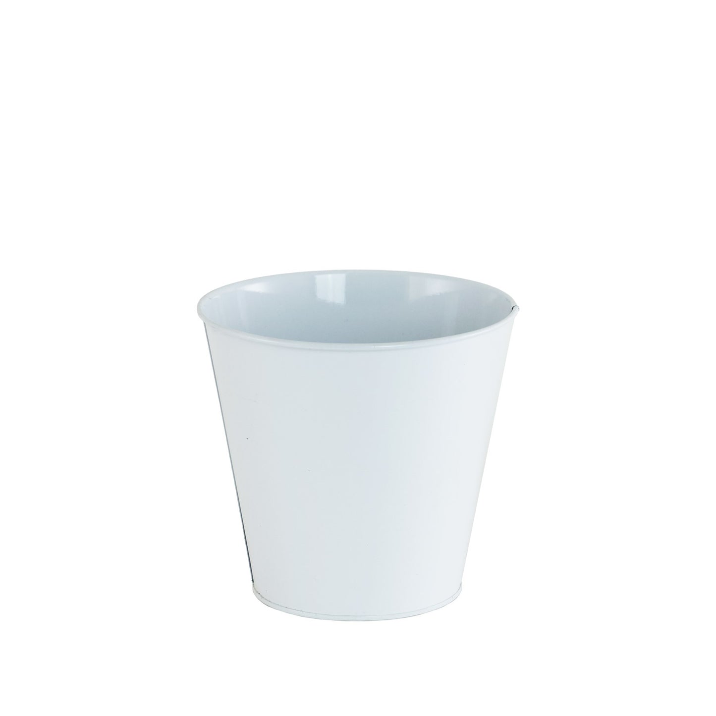 White Zinc Planter