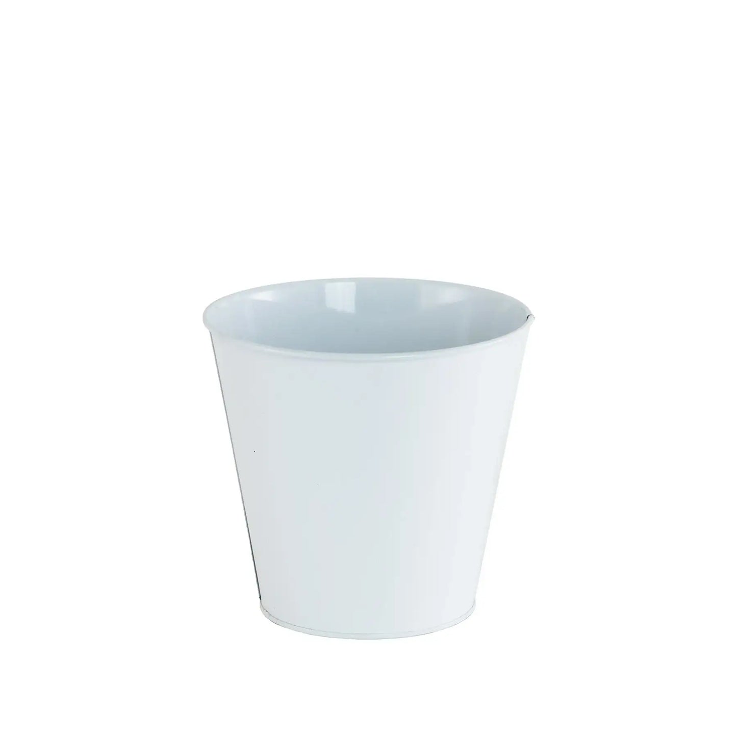 White Zinc Planter
