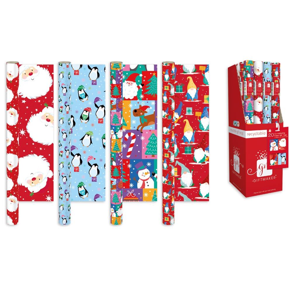 Discover the Christmas Wrapping Paper Santa Friends (50 4m) at Bristow Direct